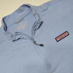 Vineyard Vines The Shep Shirt Blue Lightweight Quarter-Zip Pullover Mens XXL